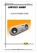 Предварительный просмотр 1 страницы KYE Systems Corp. Genius SP-i200 Service Manual