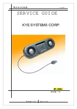 KYE Systems Corp. Genius SP-i205U Service Manual предпросмотр