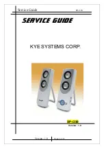 Предварительный просмотр 1 страницы KYE Systems Corp. Genius SP-i350 Service Manual