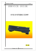 KYE Systems Corp. Genius SP-i355 Service Manual preview