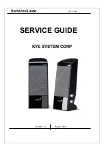 Предварительный просмотр 1 страницы KYE Systems Corp. Genius SP-J200 Service Manual