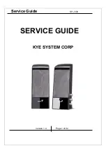 Предварительный просмотр 1 страницы KYE Systems Corp. Genius SP-J330 Service Manual