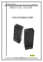 Предварительный просмотр 1 страницы KYE Systems Corp. Genius SP-N200 Service Manual