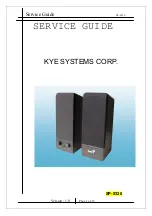 KYE Systems Corp. Genius SP-S120 Service Manual предпросмотр