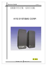 Предварительный просмотр 1 страницы KYE Systems Corp. Genius SP-S200 Service Manual