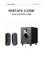 KYE Systems Corp. Genius SW-2.1 1000 Service Manual preview