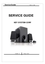 Предварительный просмотр 1 страницы KYE Systems Corp. Genius SW-2.1 1500 Service Manual