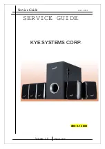 Preview for 1 page of KYE Systems Corp. Genius SW-5.1 3005 Service Manual