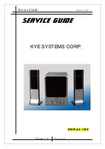 Предварительный просмотр 1 страницы KYE Systems Corp. Genius SW-Flat 2.1 850 Service Manual