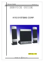 Предварительный просмотр 1 страницы KYE Systems Corp. Genius SW-Flat2.1 700 Service Manual