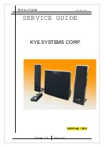 Предварительный просмотр 1 страницы KYE Systems Corp. Genius SW-Flat2.1 800 Service Manual