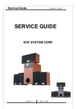 Preview for 1 page of KYE Systems Corp. Genius SW-HF 5.1 5005 Service Manual