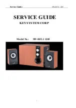 Preview for 1 page of KYE Systems Corp. Genius SW-HF2.1 1205 Service Manual