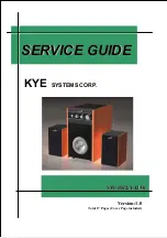 Предварительный просмотр 1 страницы KYE Systems Corp. Genius SW-HF2.1-1250 Service Manual