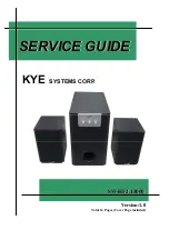 Предварительный просмотр 1 страницы KYE Systems Corp. Genius SW-HF2.13000 Service Manual