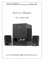 Предварительный просмотр 1 страницы KYE Systems Corp. Genius SW-M2.1 350 Service Manual