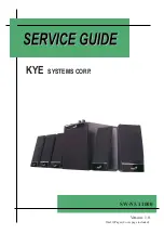 Предварительный просмотр 1 страницы KYE Systems Corp. Genius SW-N5.1 1000 Service Manual