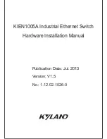 KYLAND Technology KIEN1005A Hardware Installation Manual preview