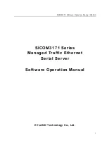 KYLAND Technology SICOM3171 Series Software Operation Manual preview