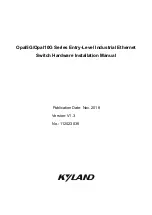 KYLAND Opal10G Series Hardware Installation Manual предпросмотр