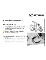 Предварительный просмотр 24 страницы KYMCO 2 STROKE Owner'S Manual