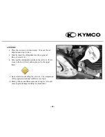 Предварительный просмотр 26 страницы KYMCO 2 STROKE Owner'S Manual