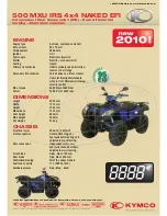 KYMCO 500 MXU IRS 4X4 NAKED EFI Datasheet preview