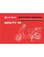 KYMCO AGILITY 50 - SERVICE Driver Manual предпросмотр