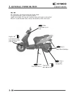 Предварительный просмотр 14 страницы KYMCO Agility RS 50 Service Manual