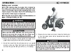 Предварительный просмотр 30 страницы KYMCO Aglity 125 Owner'S Manual