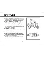 Предварительный просмотр 24 страницы KYMCO Bet&Win Driver Manual