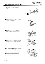 Preview for 4 page of KYMCO CK 1 Manual