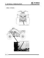 Предварительный просмотр 3 страницы KYMCO KXR 250 Service Manual