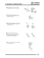 Предварительный просмотр 10 страницы KYMCO KXR 250 Service Manual