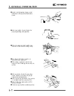 Предварительный просмотр 10 страницы KYMCO Mongoose 50-2T Service Manual