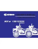 KYMCO MX'er 125 Driver Manual preview