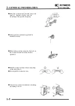 Preview for 8 page of KYMCO MXU 500 IRS Manual