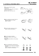 Предварительный просмотр 9 страницы KYMCO MXU 500 IRS Manual