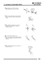 Preview for 11 page of KYMCO MXU 500 IRS Manual