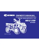 KYMCO MXU 500 Owner'S Manual preview