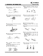 Предварительный просмотр 7 страницы KYMCO People GT 200i Service Manual