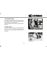 Предварительный просмотр 34 страницы KYMCO PeopleS 250 Owner'S Manual