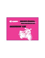 Preview for 1 page of KYMCO Quannon 125 Driver Manual