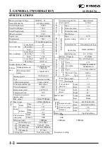 Preview for 3 page of KYMCO Super 8 50 Service Manual