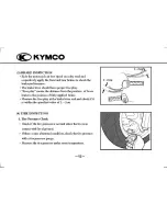 Предварительный просмотр 16 страницы KYMCO Super 9 Owner'S Manual