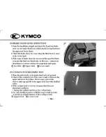 Предварительный просмотр 20 страницы KYMCO Super 9 Owner'S Manual