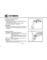 Предварительный просмотр 28 страницы KYMCO Super 9 Owner'S Manual