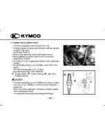 Предварительный просмотр 38 страницы KYMCO Super 9 Owner'S Manual