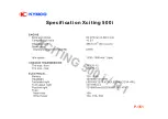 Preview for 2 page of KYMCO Xciting 300i Technical Training Materials Technical Training Materials