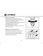 Предварительный просмотр 20 страницы KYMCO YUP 50 Driver Manual